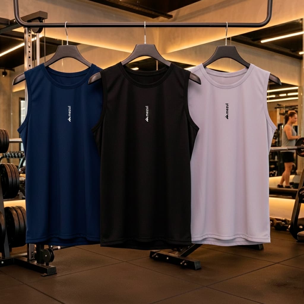 Regata Cavada Dry Fit Confortável Para Treinar M10028-CP2