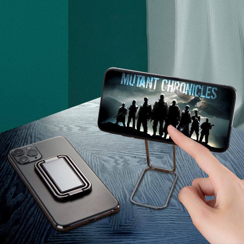 Suporte metálico portátil para celular