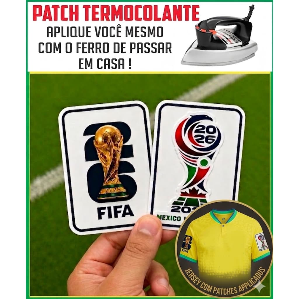 Patch Copa do Mundo 2026 Termocolante