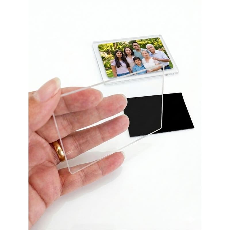 Kit 10 Placas de acrílico 9x6cm com imã para fotos personalizar, imã geladeira, magnética, sublimação