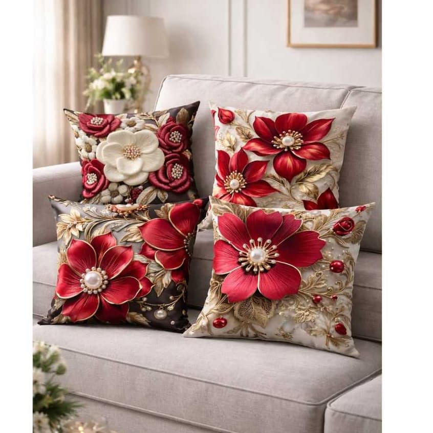 kit 4 Almofada Decorativa “Gratidão é tendência"| Estilo Reality | Cores em Alta