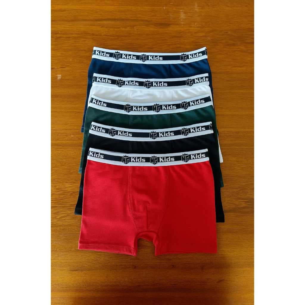 Kit 3 Cuecas Boxer Box Infantil Juvenil Menino liso Estampada Confortavel