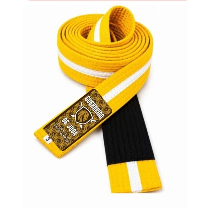 Faixa amarela/branca de jiu-jitsu