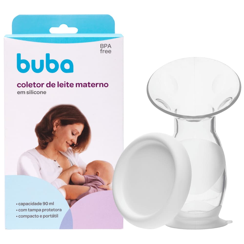 Coletor de Leite Materno Buba Silicone com Ventosa