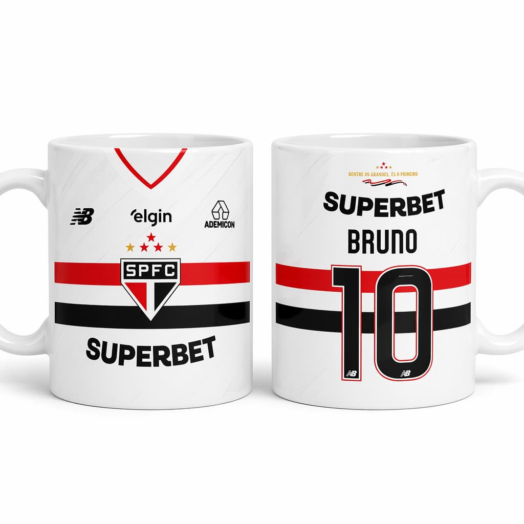 Caneca porcelana personalizada São Paulo 2026