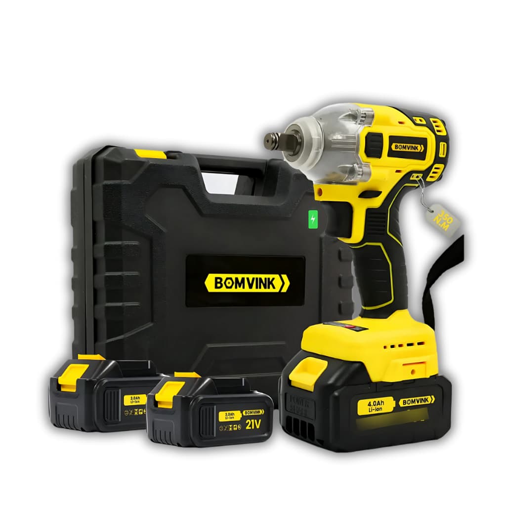 Chave de Impacto Bomvink 21v  Parafusadeira Furadeira Bateria Sem Fio