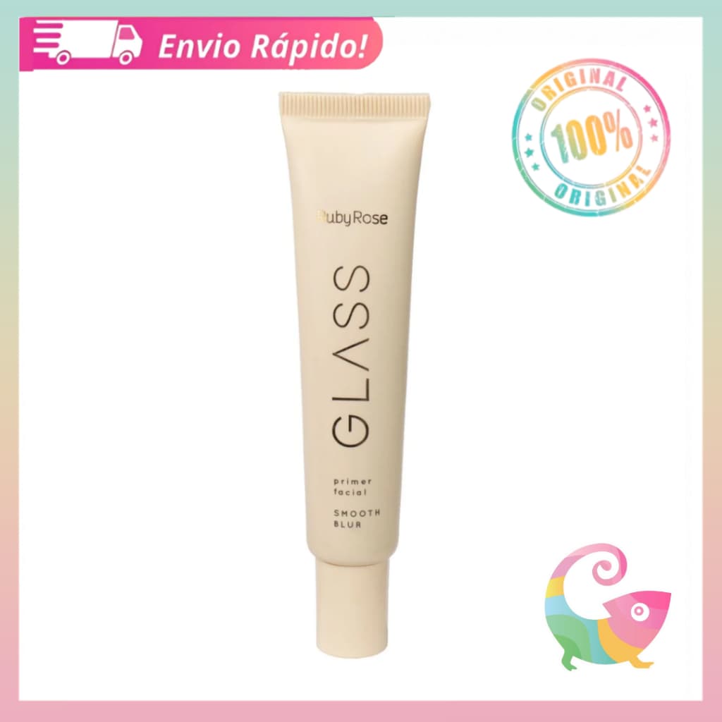 Primer Facial Smooth Blur Glass Ruby Rose Redução Dos Poros Acabamento Aveludado