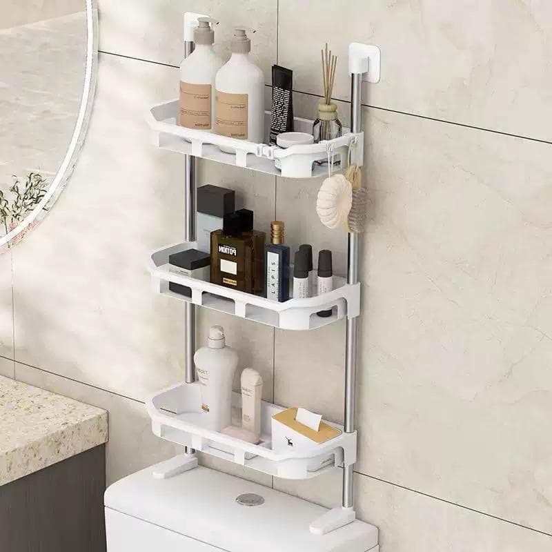 Organizador de Parede 3 Andares para Produtos de Higiene e Limpeza