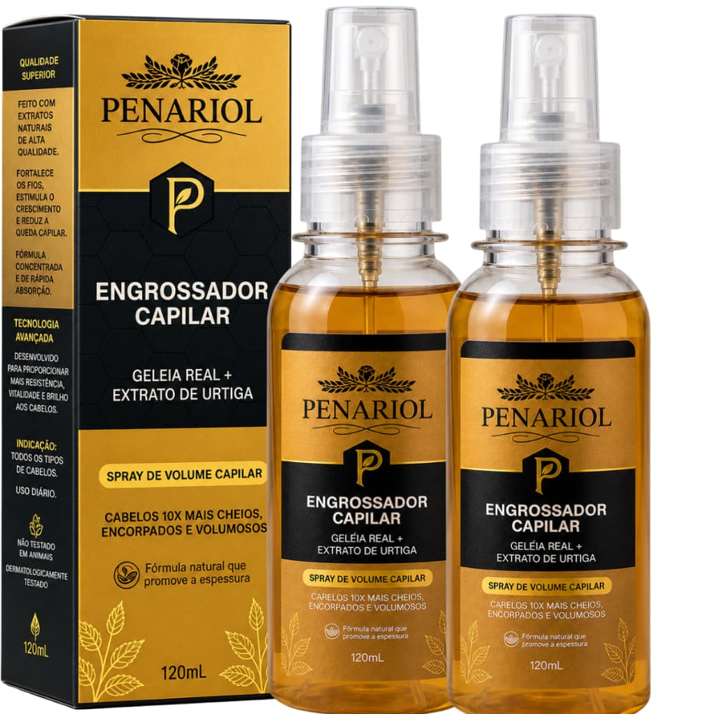 Kit 2 Tônico Capilar Engrossador Penariol Crescimento Volume E Força