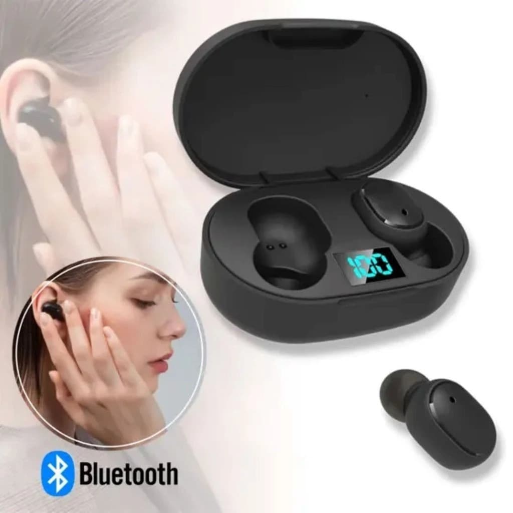 Fone Bluetooth 5.3 com Tela Digital de Bateria