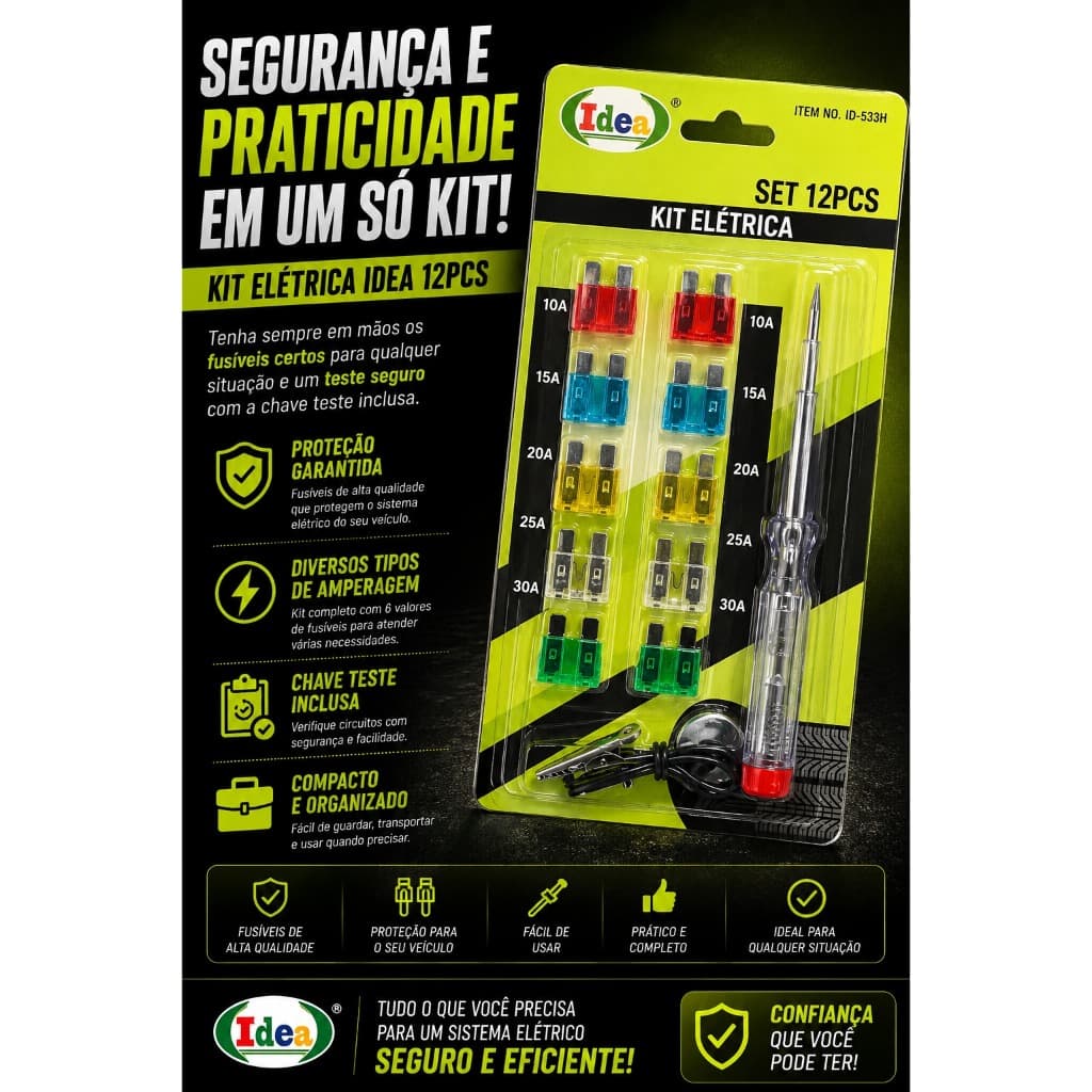 kit de 12 peças da Idea ID-533H