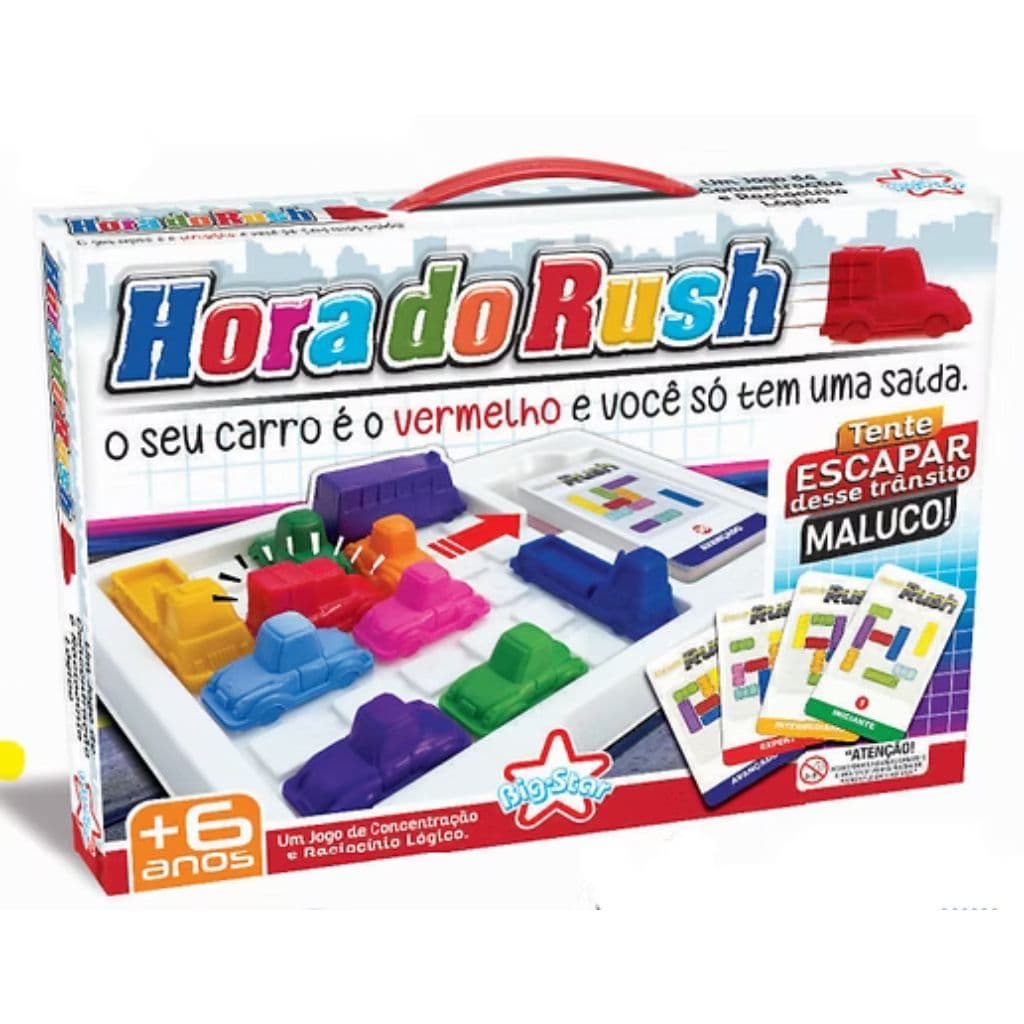 Jogo Hora Do Rush Educativo Raciocínio Lógico Carrinhos +6