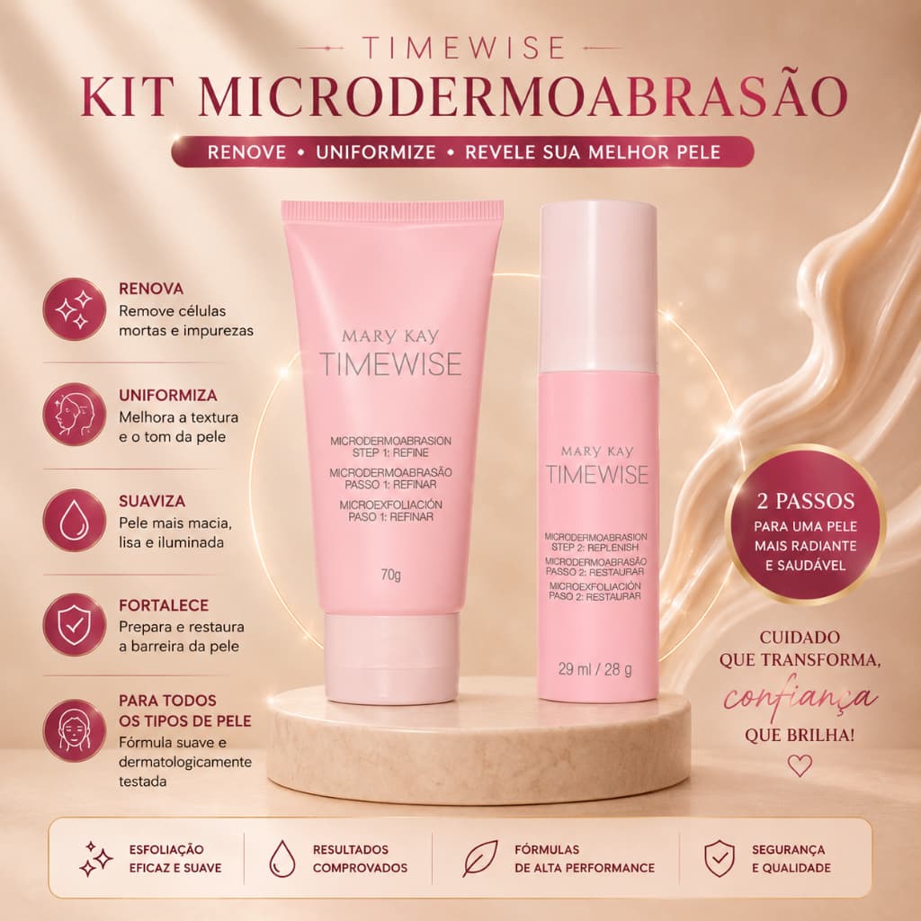 Kit Microdermoabrasão Timewise Peeling de Cristal