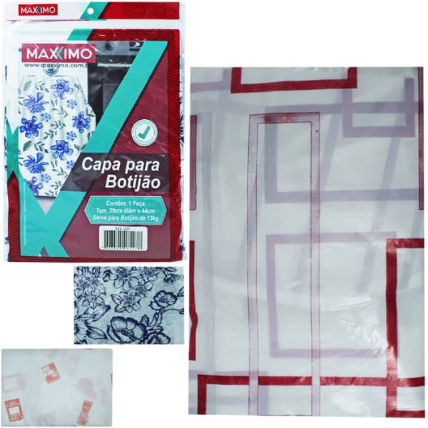 Capa Para Botijão De Gás 13kg De Plástico Impermeável Barato Estampado