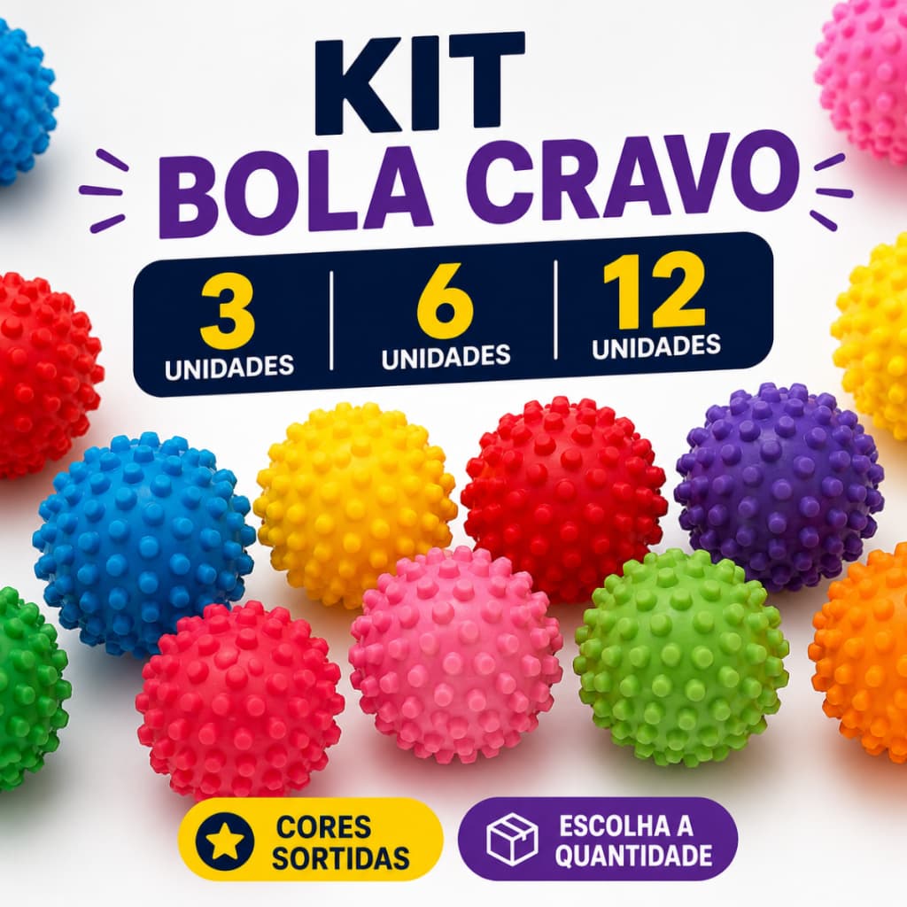 Bolinha Anti-stress Bola C/ Cravo Fisioterapia Pets Bolinha Pet