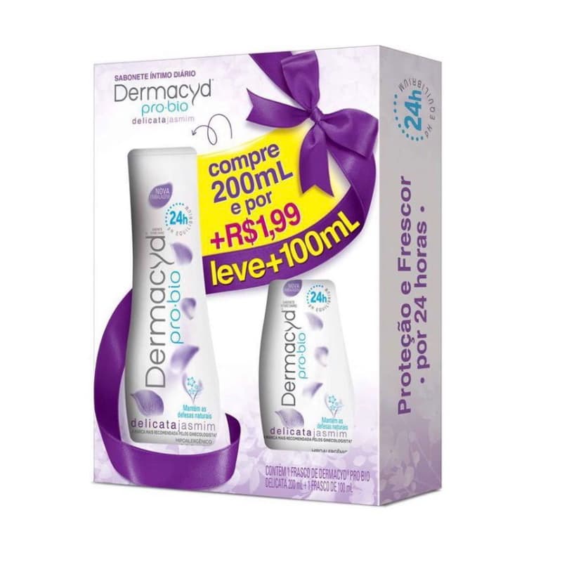 Kit Sabonete Liquido Dermacyd Delicata de Jasmim 200ml + 100ml