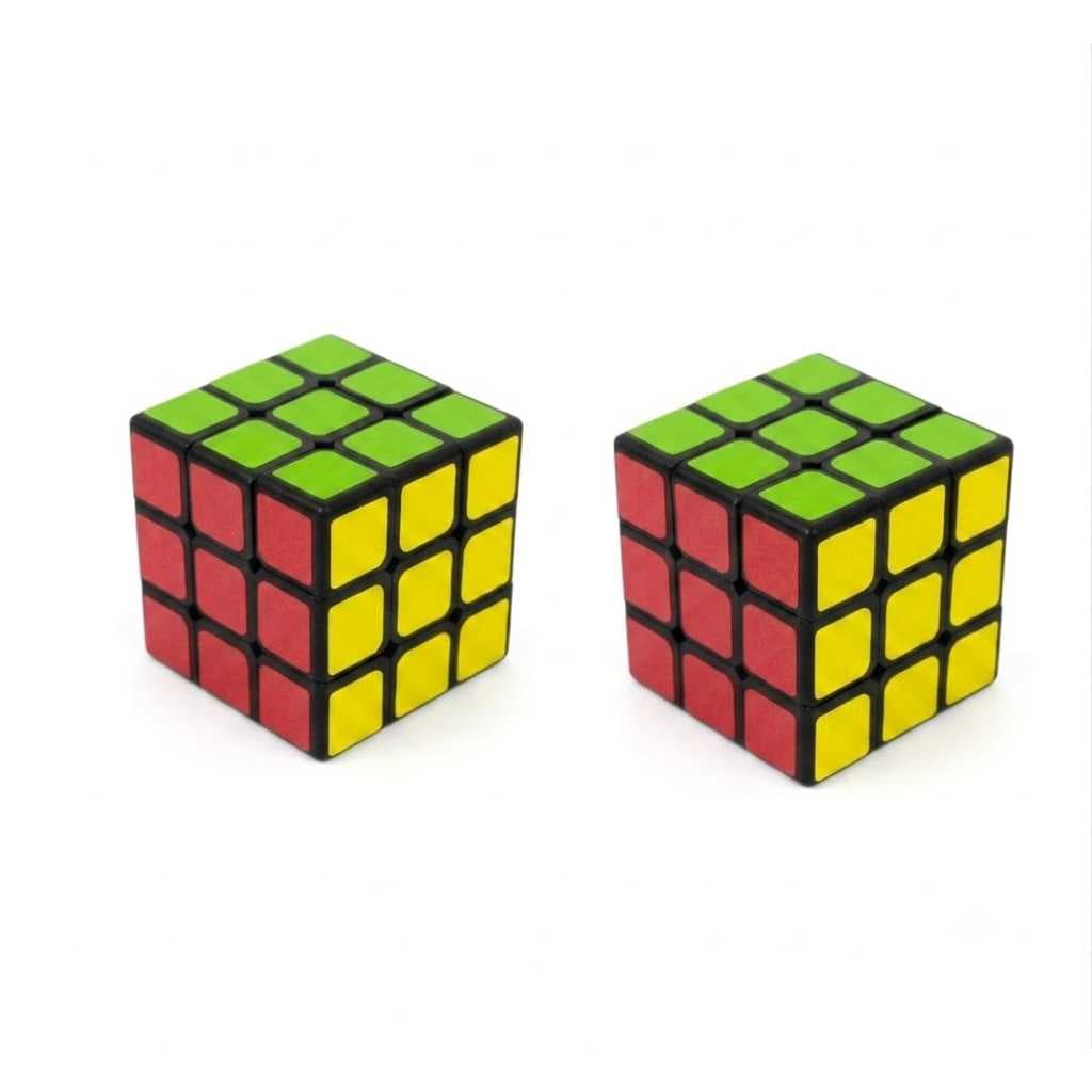 Kit Cubo Mágico 2 Unidades/6x6 Grande/Desafio e Diversão para Todas as Idades
