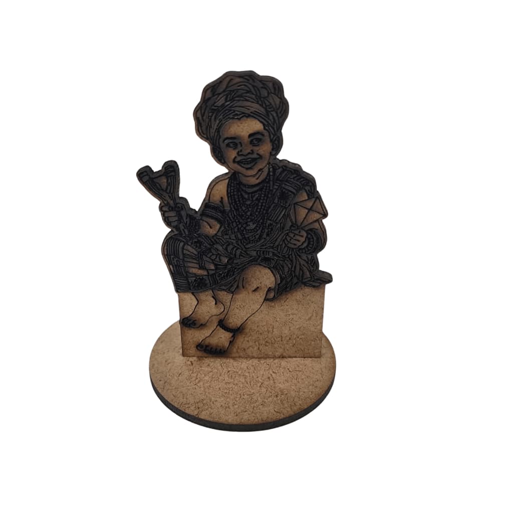 Totem Erê Umbanda Candomblé MDF Cru mm Cosme e Damião Ibejada 2 Modelos Detalhados