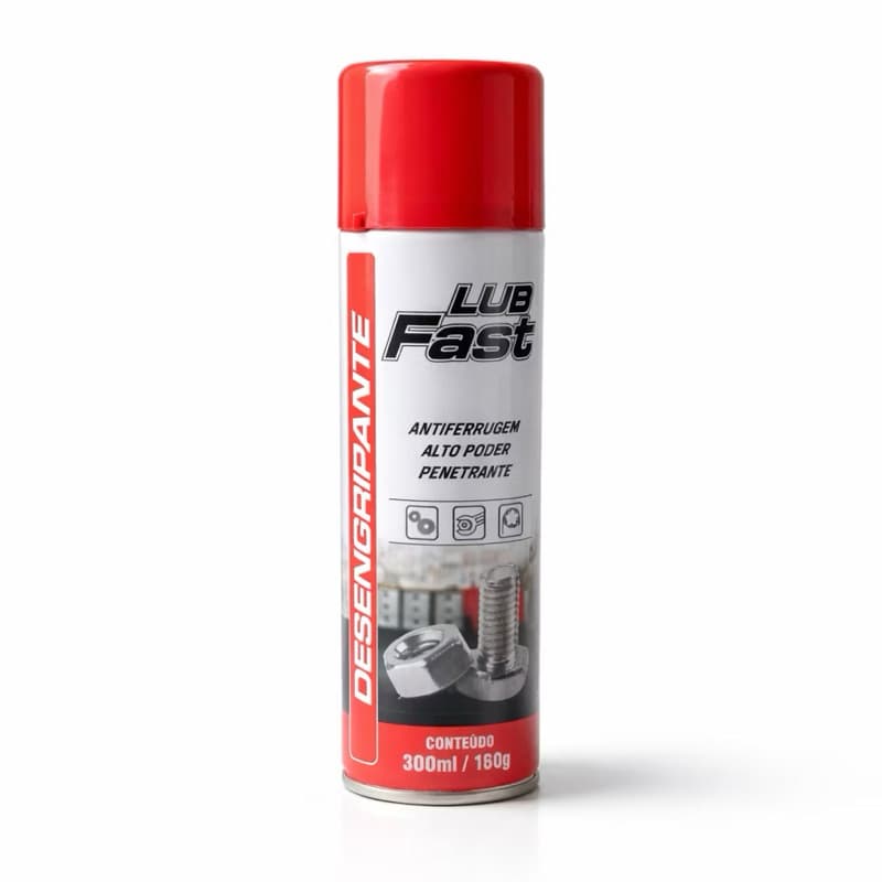Kit 1/03 Desengripante Antiferrugem 300ml Óleo Lubrificante Spray LubFast WD - Mundial Prime