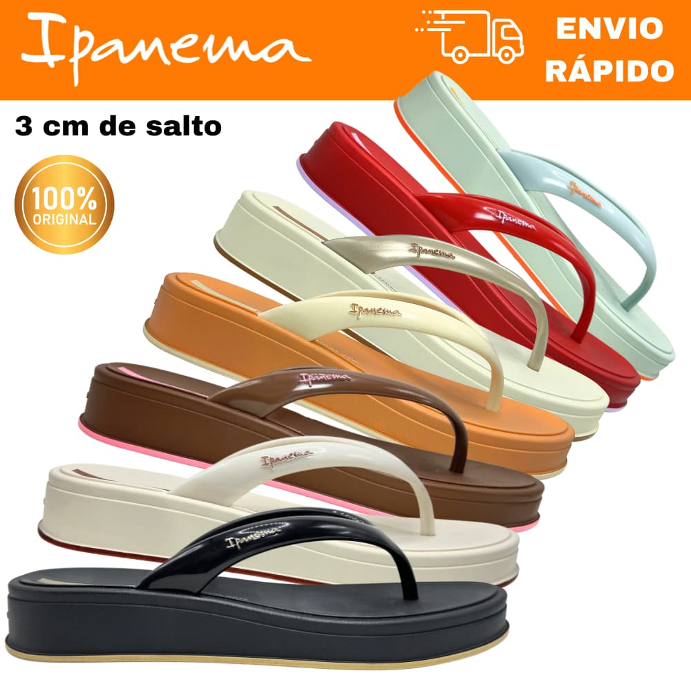 Tamanco Ipanema Glow Up 27417 Feminino Anabela 3cm Solado Antiderrapante e Conforto para Uso Diário