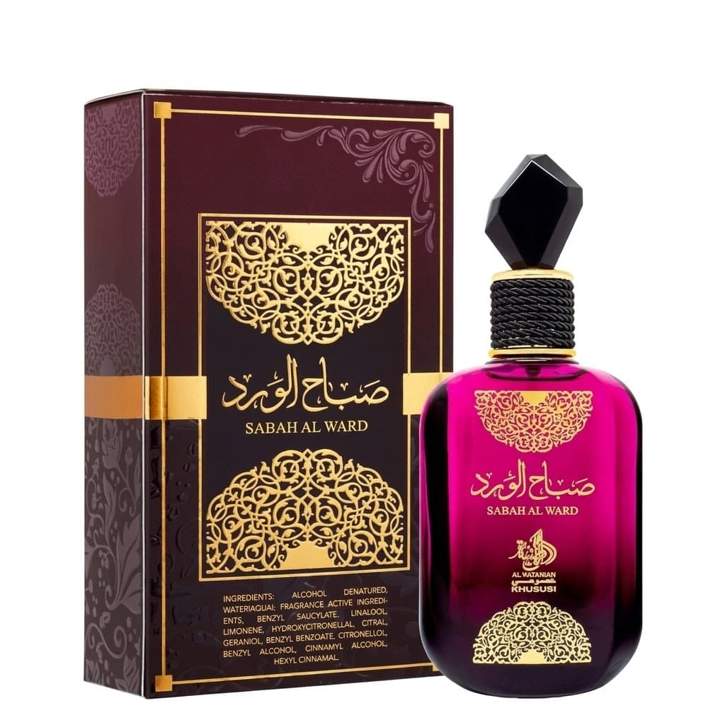 PERFUME ÁRABE Feminino SABAH AL WARD -100ML com fixação prolongada - fragância  doce e marcante.