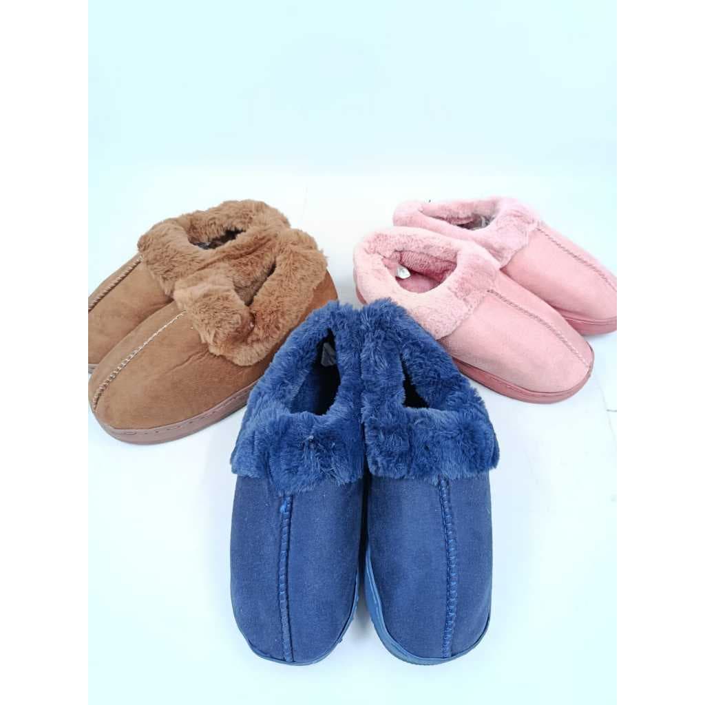 Pantufa Bota Peluciada Forrada Unissex Inverno Quentinha Solado Antiderrapante Conforto Premium
