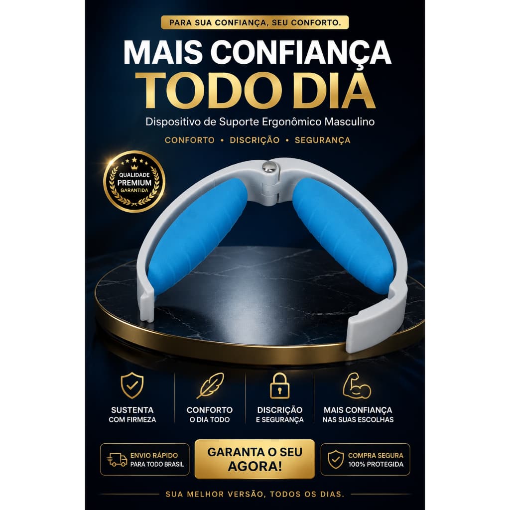 Grampo Masculino em Silicone Ajustável Antivazamento | Controle de Incontinência Urinária | Conforto