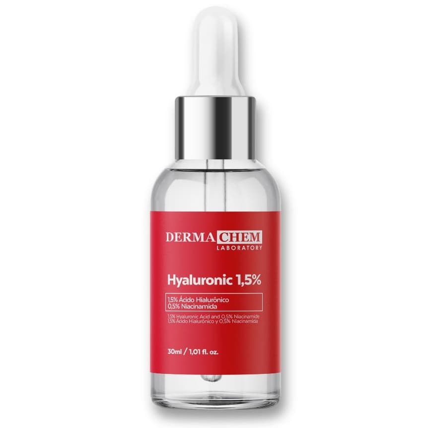 Sérum Ácido Hialurônico Dermachem 30ml Niacinamida Hidratação Intensiva Facial