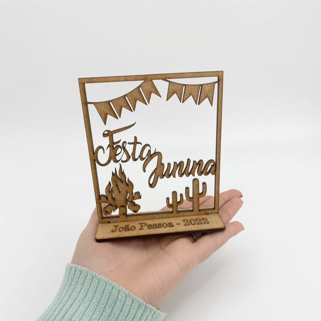 Kit 25 Lembrancinha Festa Junina Fogueira Caipira Decoração São João Mdf