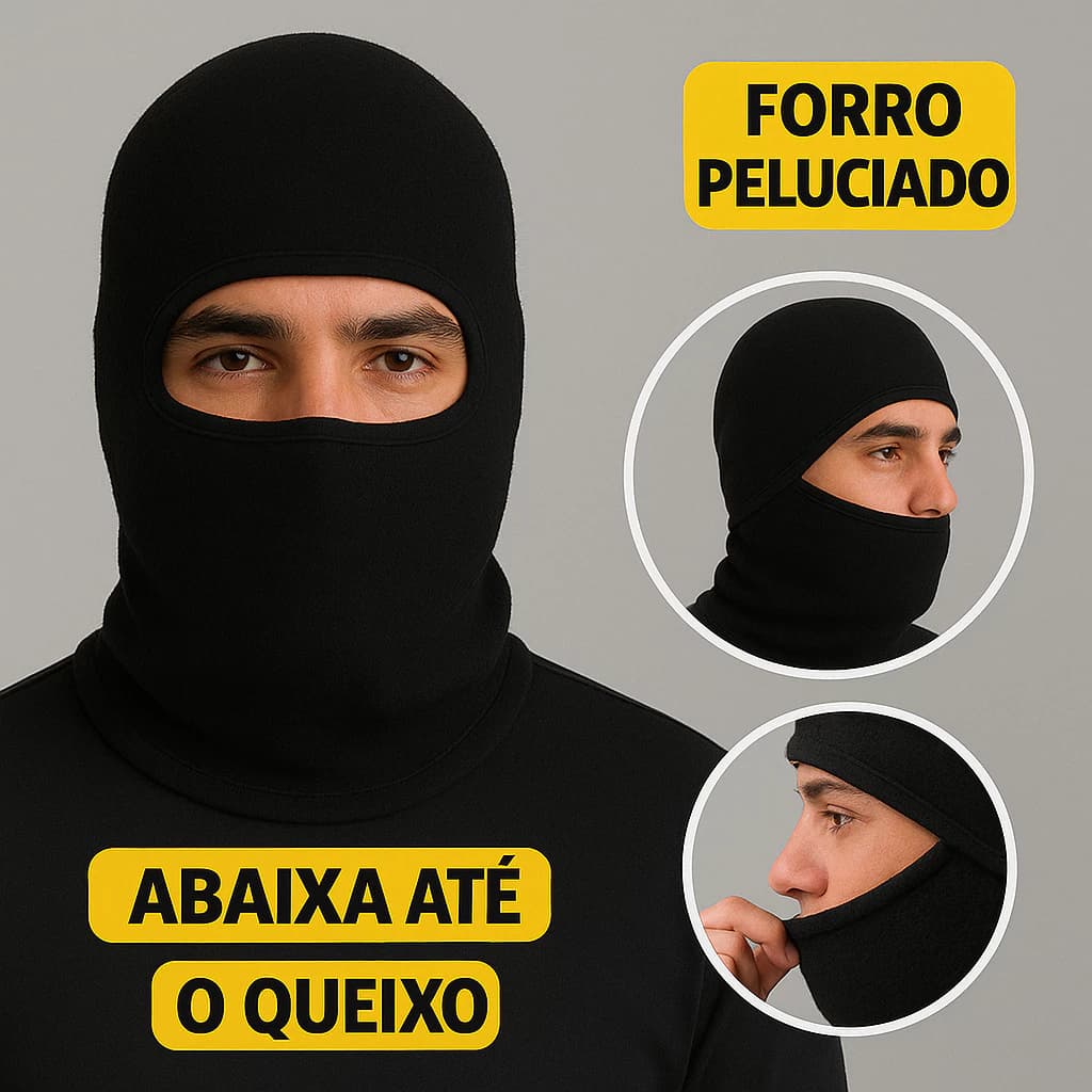 touca balaclava ninja