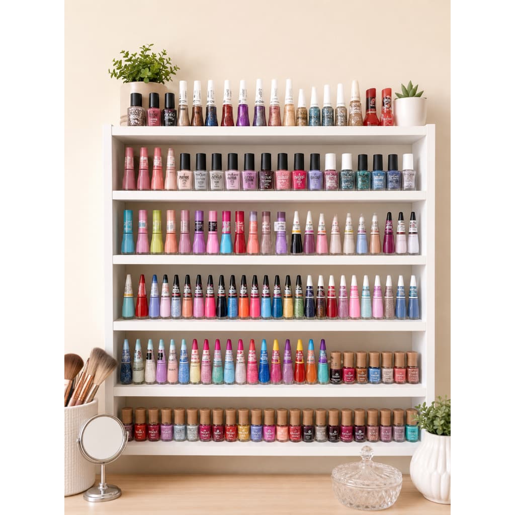Porta Esmalte/Nicho em MDF Expositor de Esmalte Salão de Beleza - Compmovel