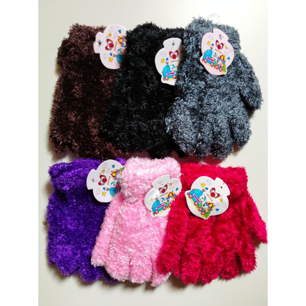 Luvas Infantis Peluciadas Quentinha Inverno Menina Menino Unisex 1 a 5 Anos Macias Pelinho