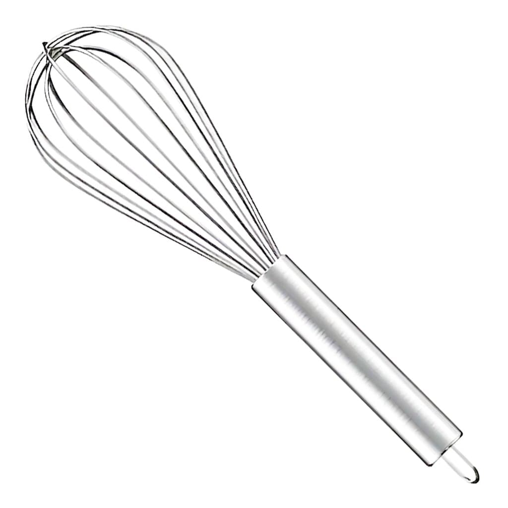 Fue Fouet Aço Inox Batedor De Ovos Massas Claras 26cm Prateado Receitas Cabo Reforçado
