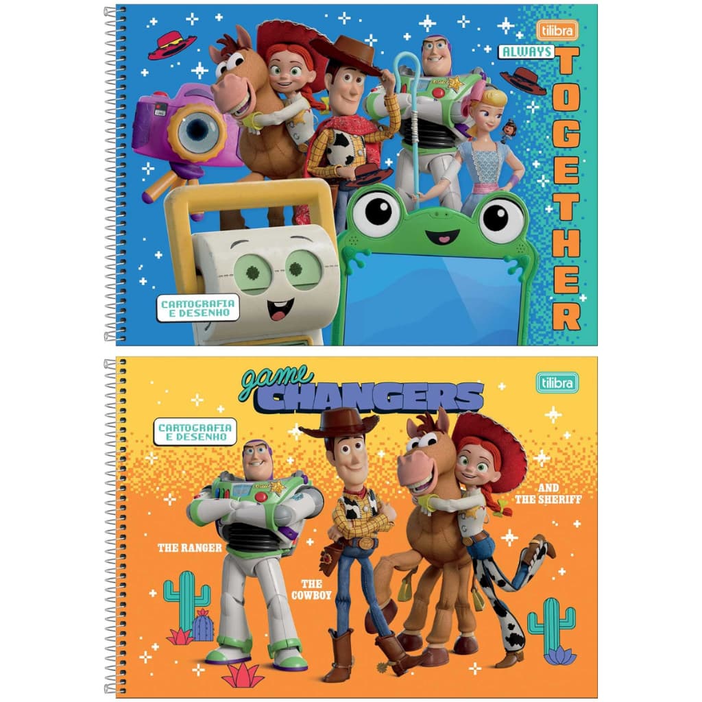 CADERNO DE CARTOGRAFIA E DESENHO TOY STORY CAPA DURA 80FLS TILIBRA
