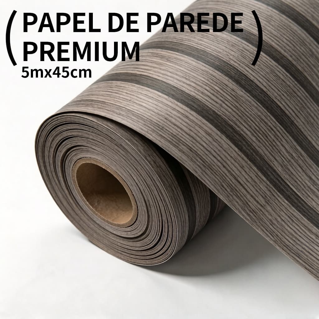 Papel Adesivo de Parede Madeira 3D Autocolante Removível Resistente para Decoração de Sala, Quarto e Móveis