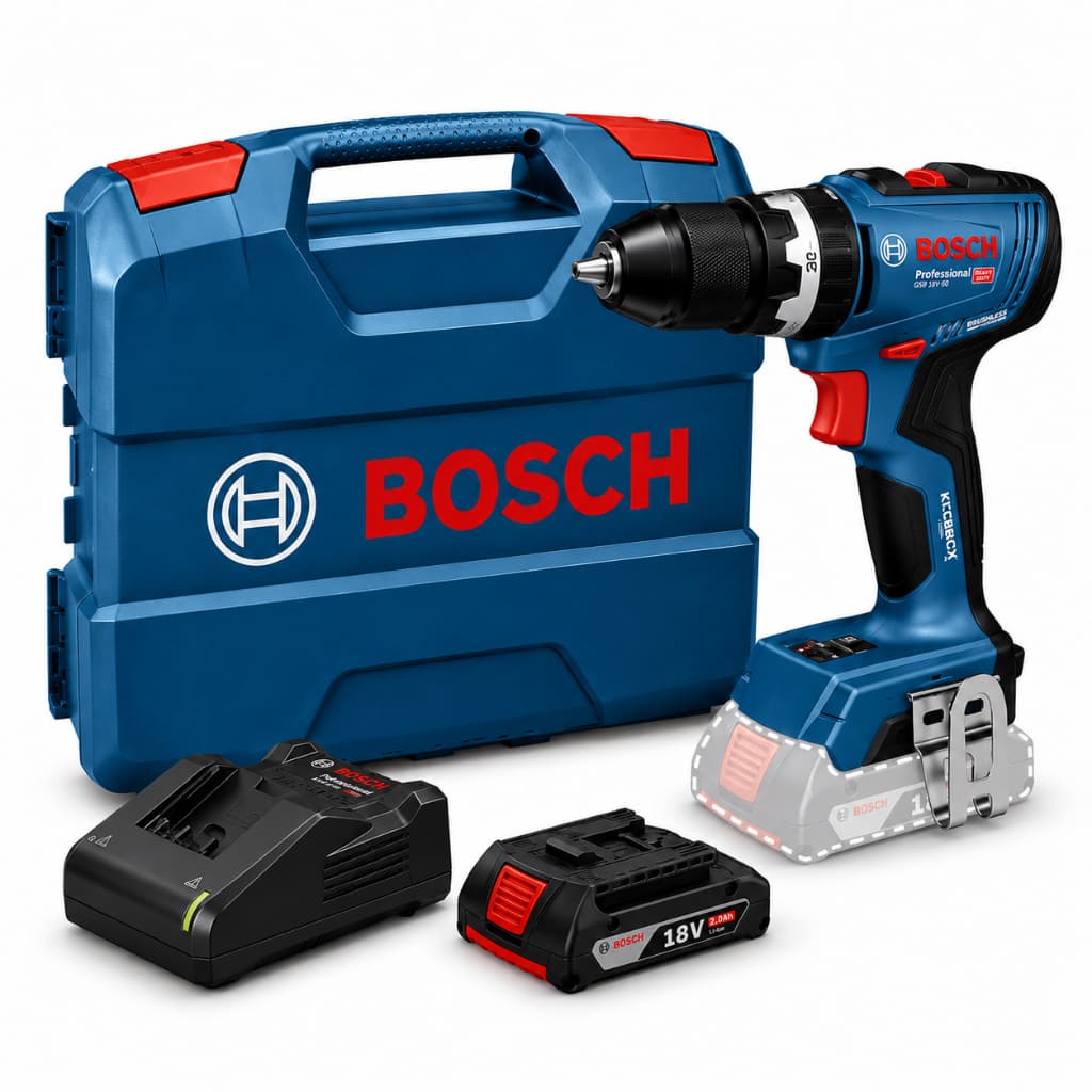 Kit Furadeira Impacto Bosch Gsb 18v-65 18v Brushless