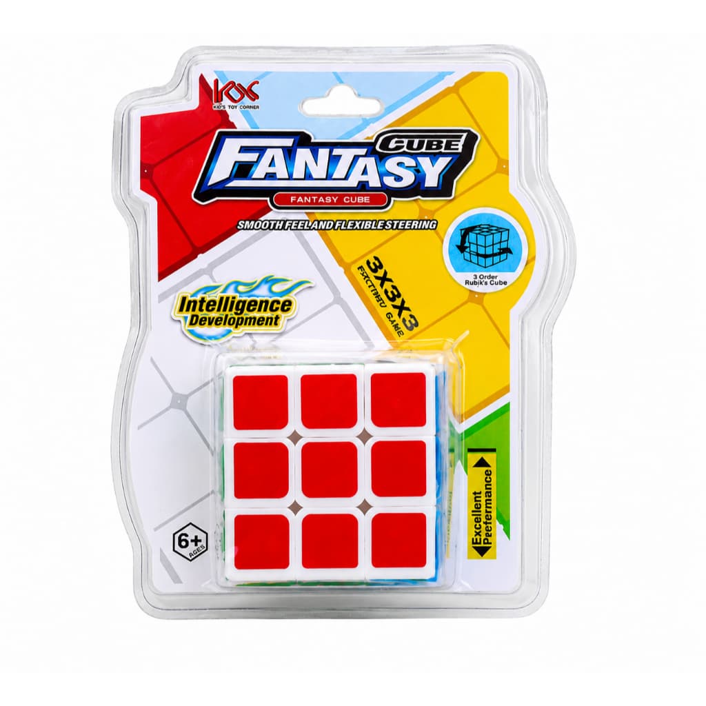 Cubo Mágico 3x3x3 Branco Original Interativo Anti-Stress com Giro Suave para Adultos e Crianças