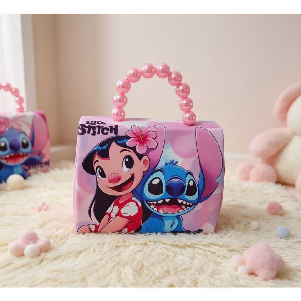 Bolsa infantil para meninas estilosas e blogueiras  patricinhas alça de pérola  e transversal lindas