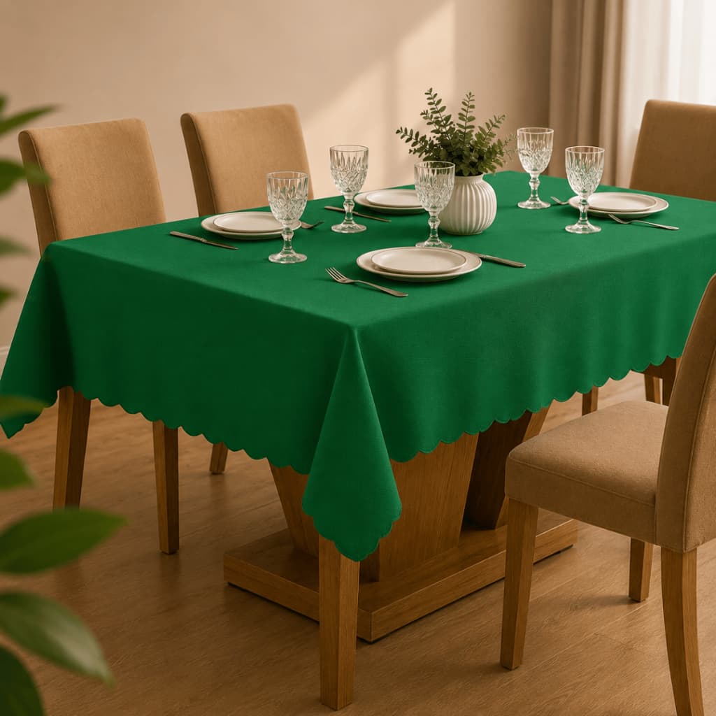 Toalha de Mesa 4, 6, 8, 10 e 12 Lugares Oxford 160g 400 Fios Casa Hotel Festas Eventos Restaurante