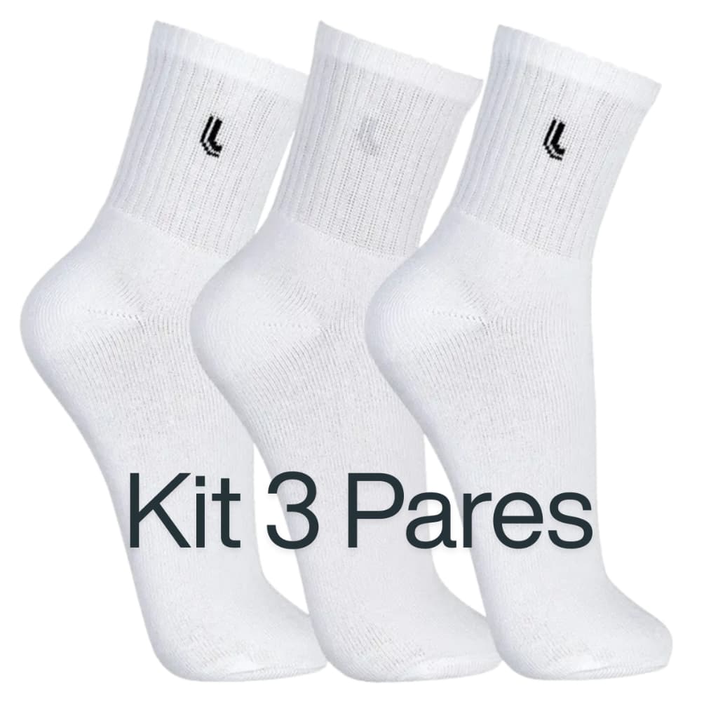 Kit 3 Pares Meia Lupo Original Cano Médio Algodão Atoalhada Inverno Unisex