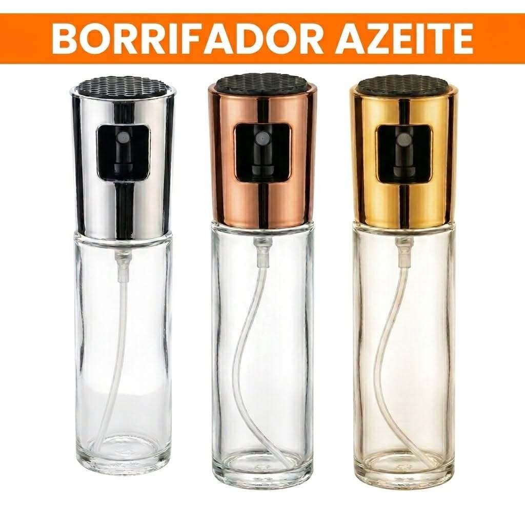 Spray Dosador Borrifador De Óleo Azeite Vinagre Shoyu Pulverizador Premium Galheteiro Cozinha 100ml