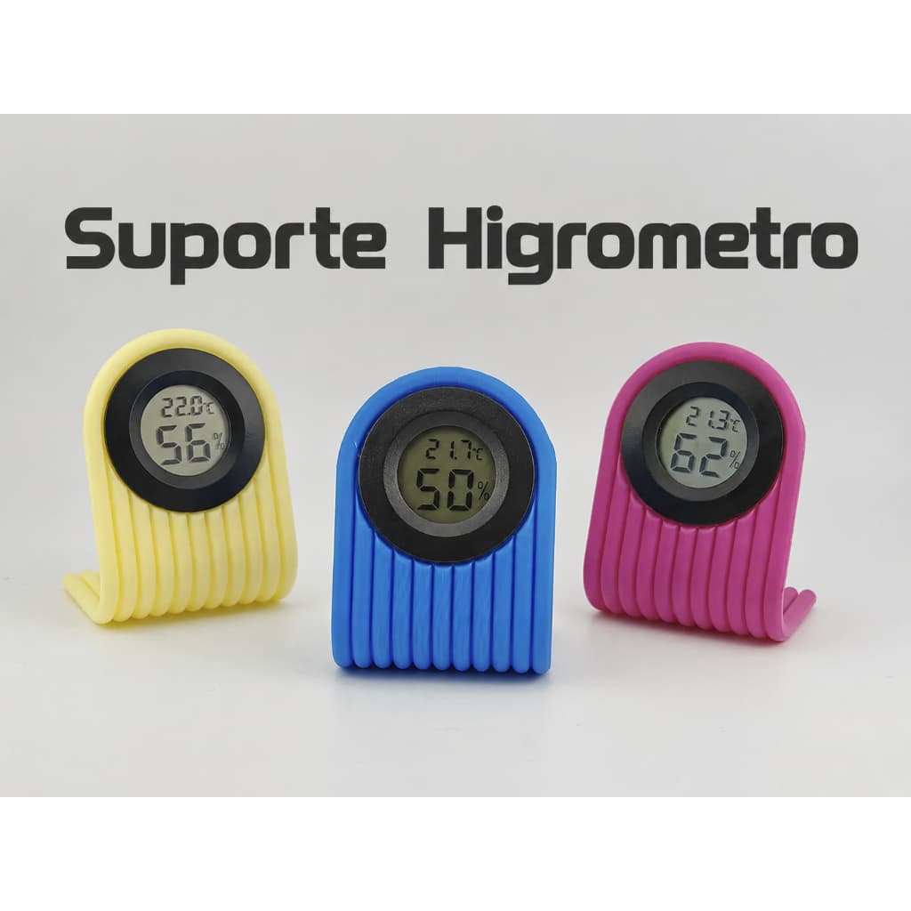 Suporte para Higrômetro Digital | Base de Mesa para Medidor de Umidade e Temperatura | Organizador Decorativo