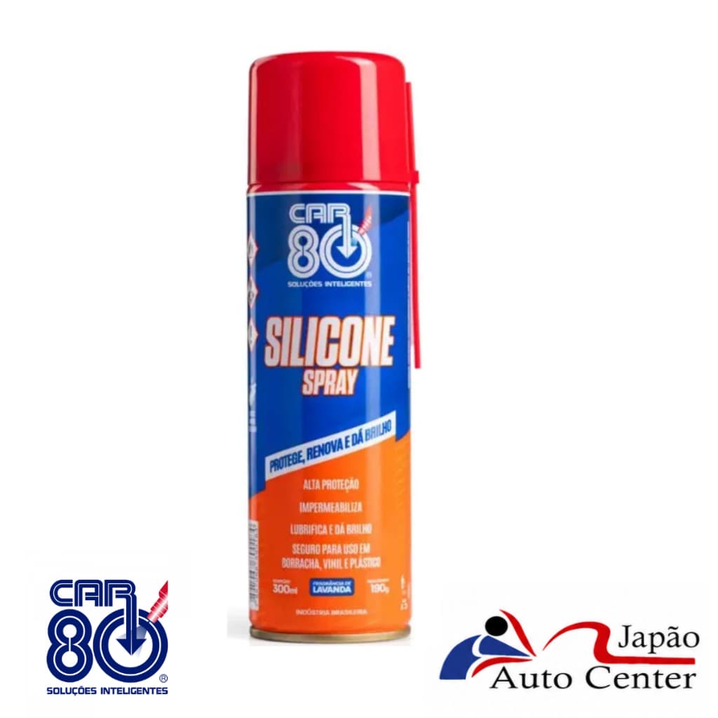 CAR80. Silicone Spray Protege, Renova e da Brilho 300ml