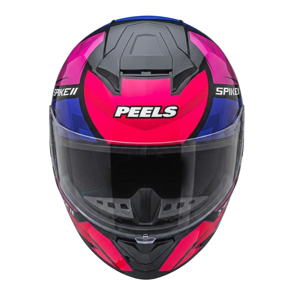 Capacete Fechado Moto Peels Spike II ST Inmetro Original Rosa / Verde Água Viseira Cristal