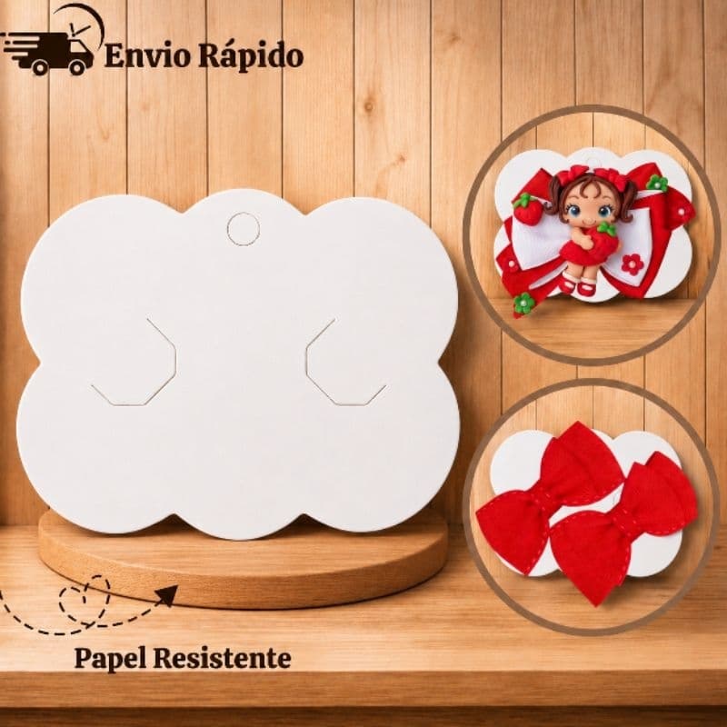Cartelas Tag Nuvem para Kit Bico de Pato/Laços/Presilha/Hair Clips/Papeletas/Embalagem
