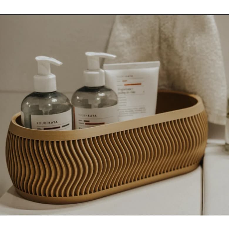 Cesto Organizador Multiuso com Design Ondulado – Cozinha e Banheiro