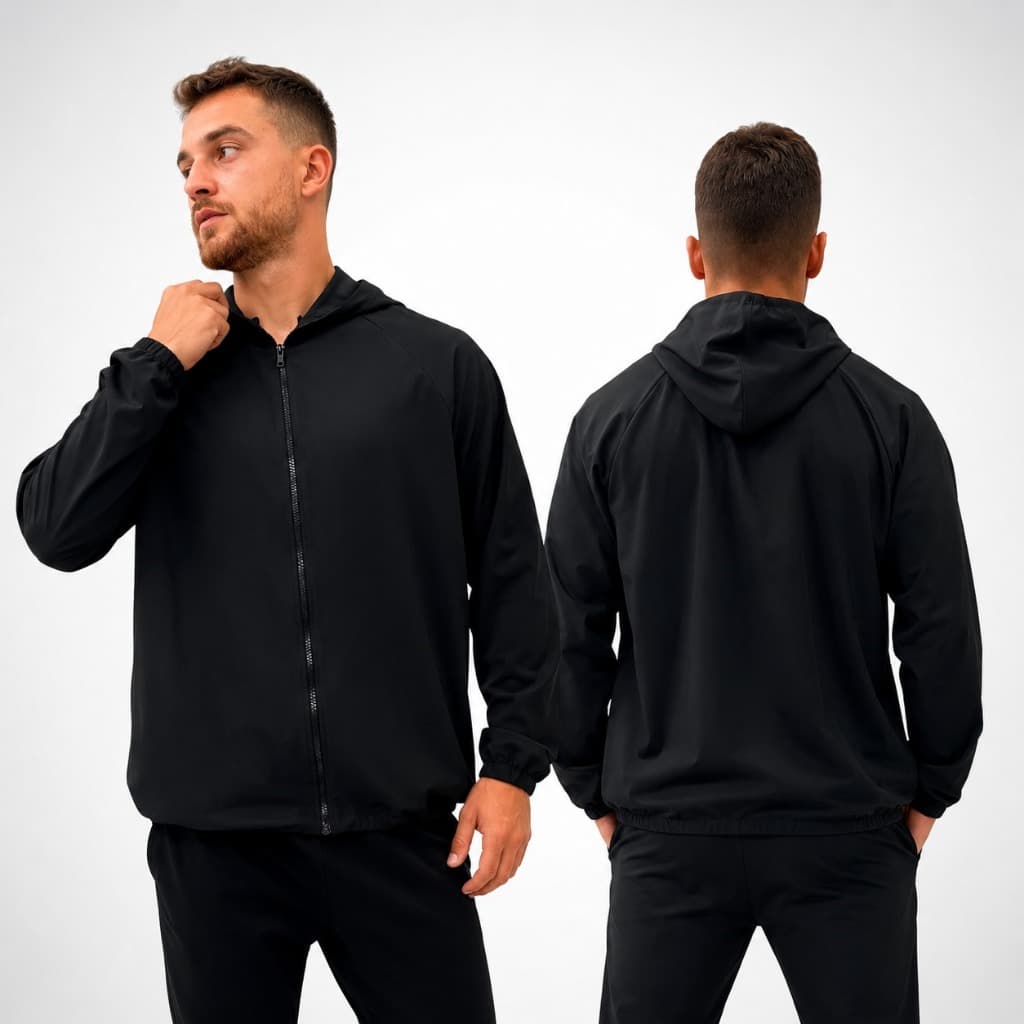 Casaco Corta Vento Masculino Tactel com Capuz Jaqueta Motoboy Academia Corrida Agasalho