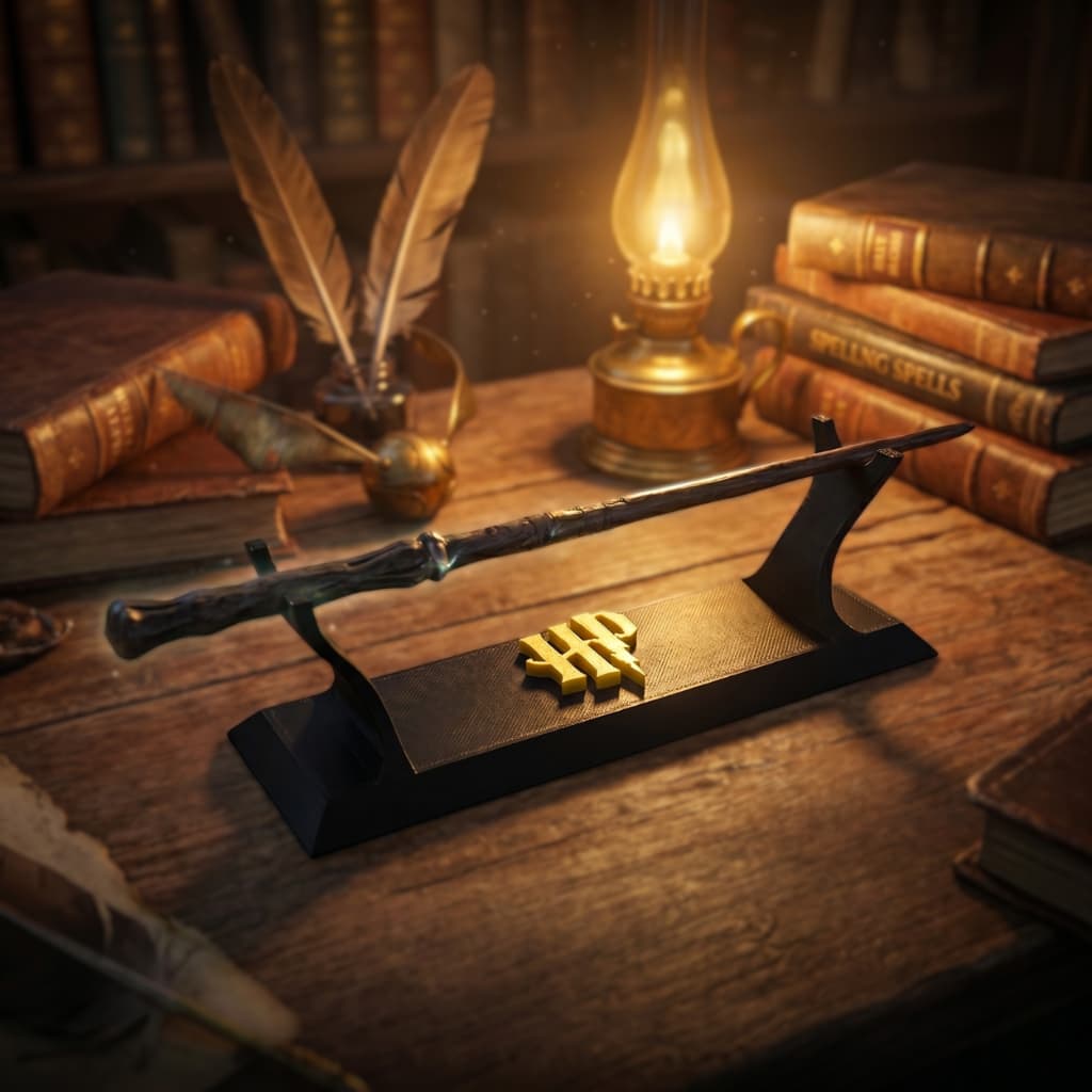 Suporte Para Varinha Harry Potter Decorativo | Expositor Premium Colecionável | Geek Kawaii