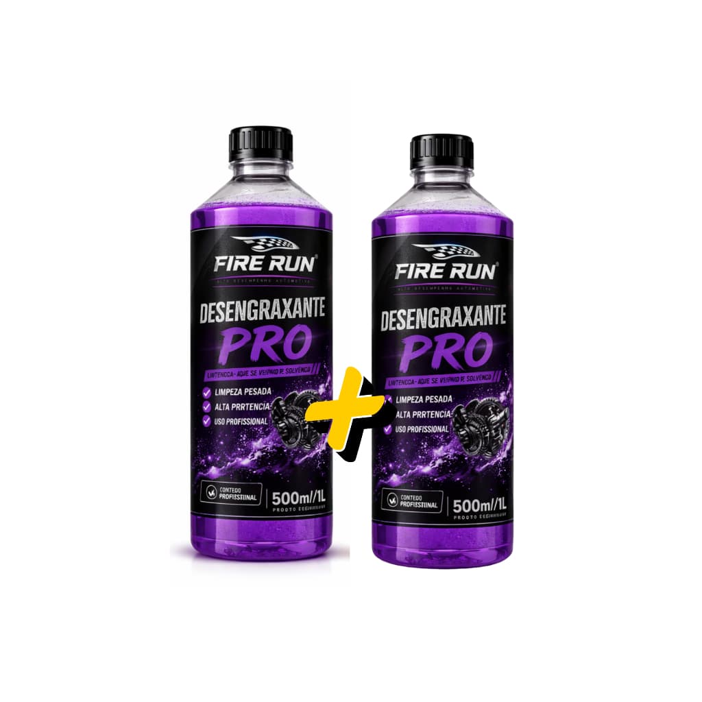 Desengraxante Automotivo Profissional 1L FIRE RUN Limpeza Pesada