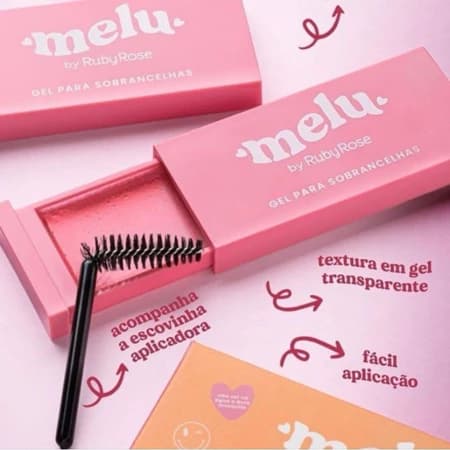 Melu Gel para Sobrancelhas Ruby Rose 10g - Resistente à Água e Secagem Rápida